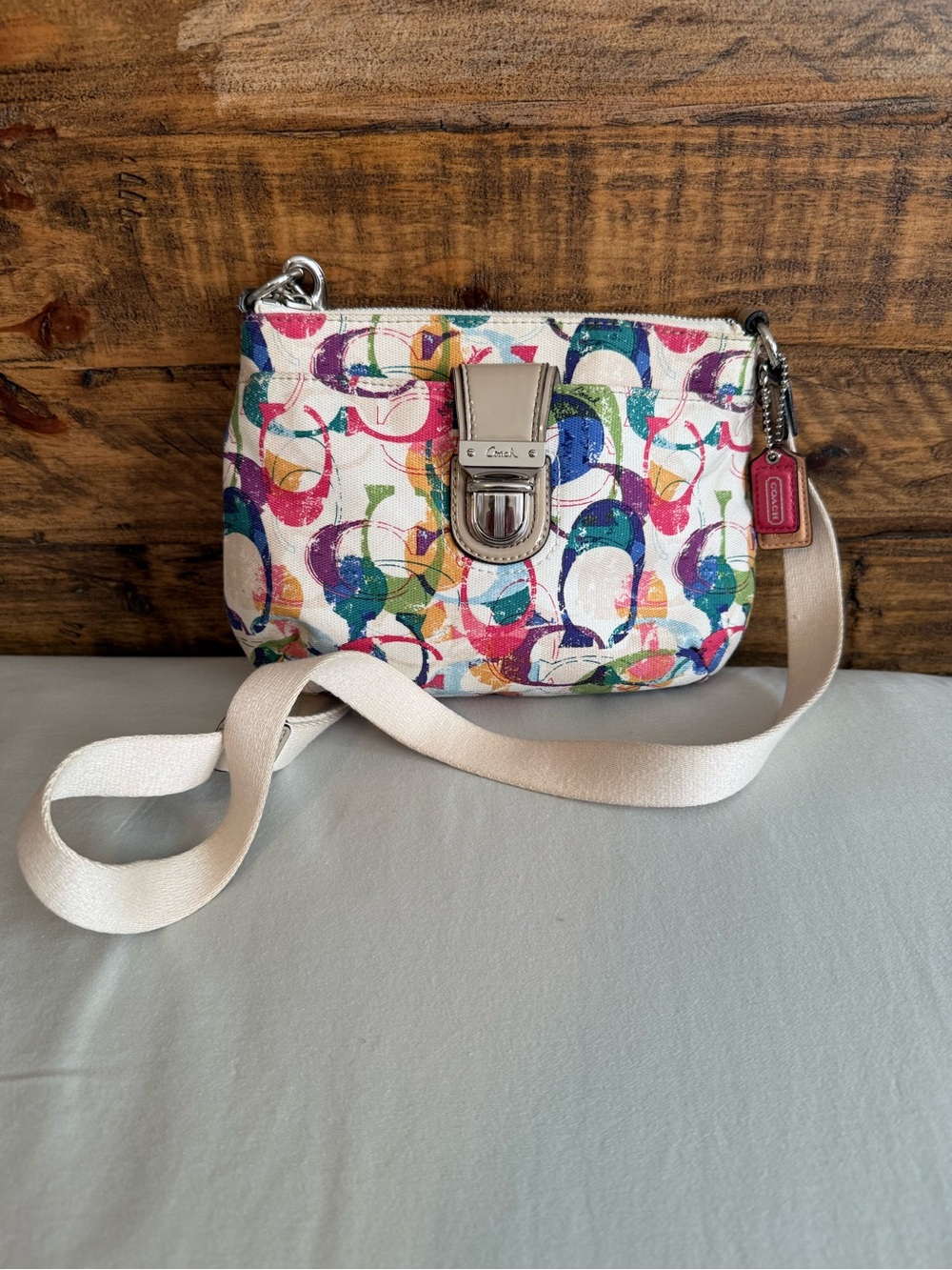 Coach Poppy Signature Pop C Graffiti Crossbody Bag